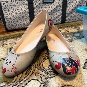 GOBY Tan Cat flats Size 39. Worn Once
